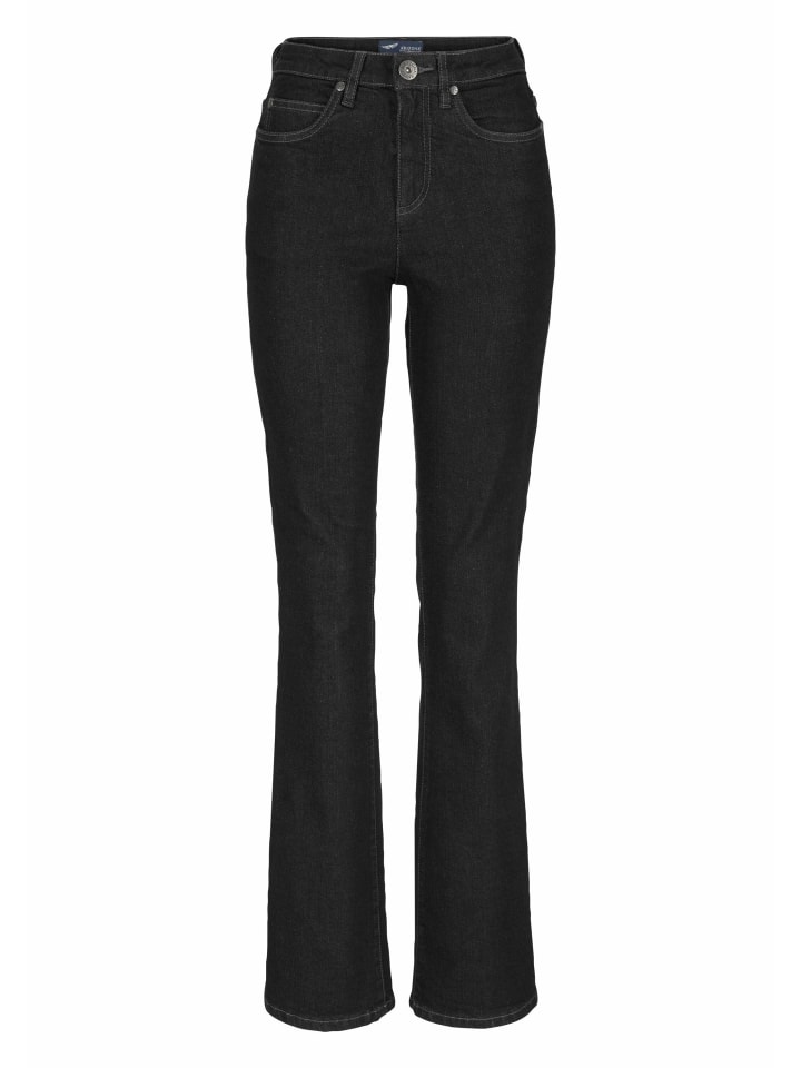 Bootcut-Jeans in schwarz