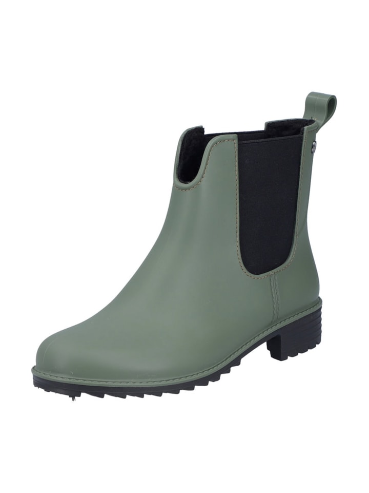 Gummistiefeletten in Grün
