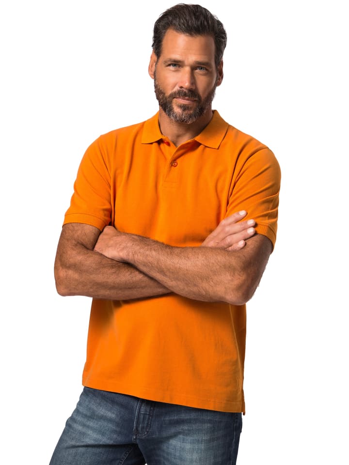 Poloshirt in dunkelorange
