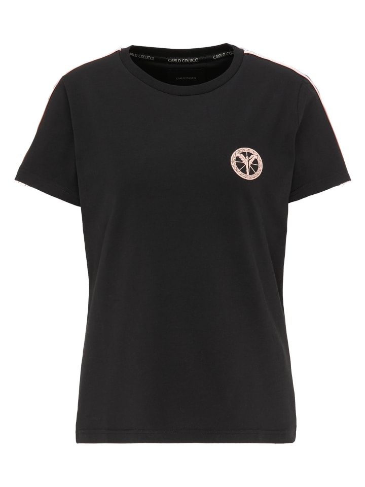 T-Shirt Castadelli in Schwarz
