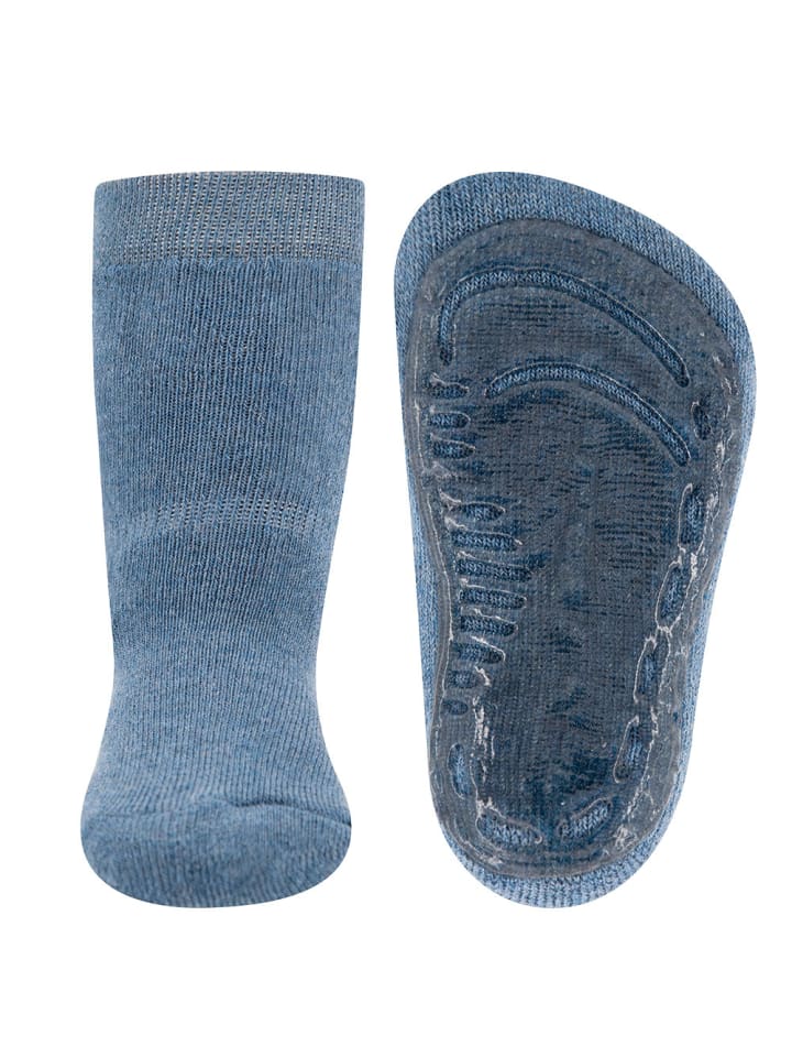 Stoppersocken Uni in jeans meliert