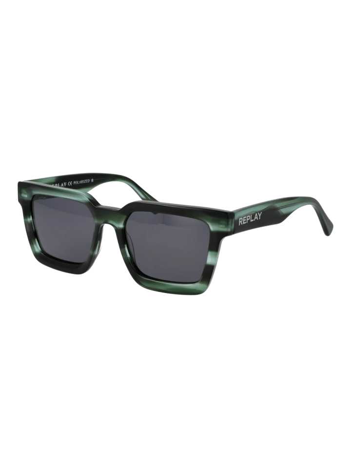Unisex Sonnenbrille Quadratisch Grün