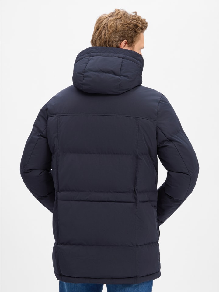 Steppjacke in marine