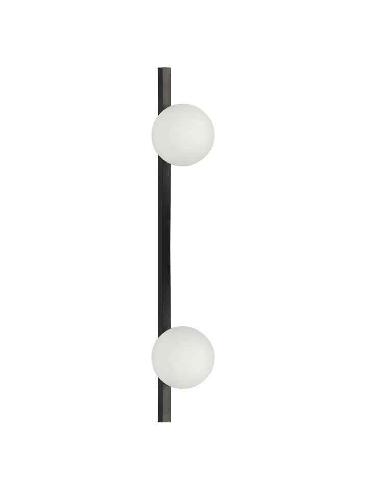 Wandleuchte ISABELLA in Schwarz/Weiß - (W) 15 x (H) 85 x (L) 17 cm