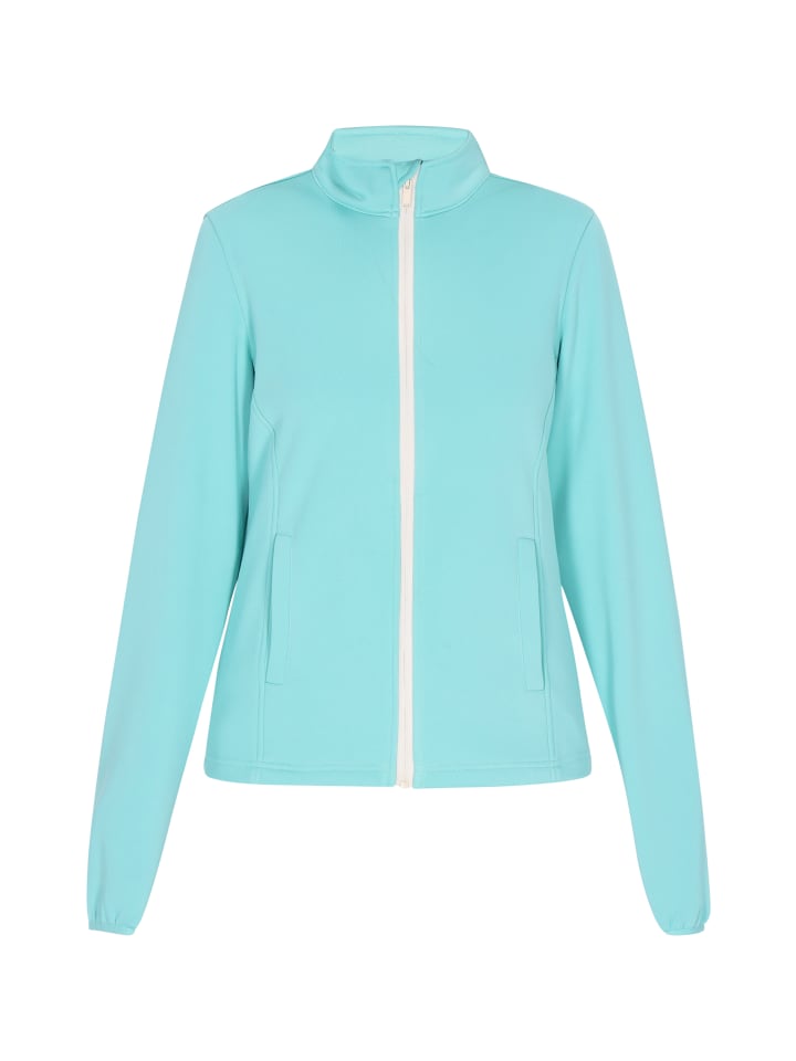 Damen Jacke in Türkis Wollweiss