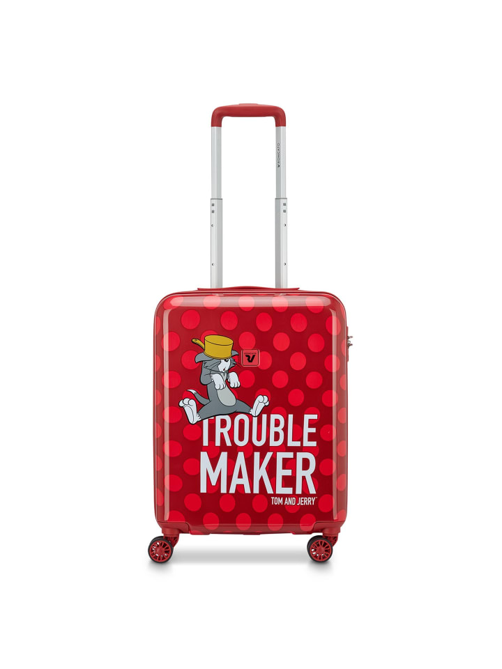 Warner Bros 4 Rollen Kabinentrolley 55 cm rosso