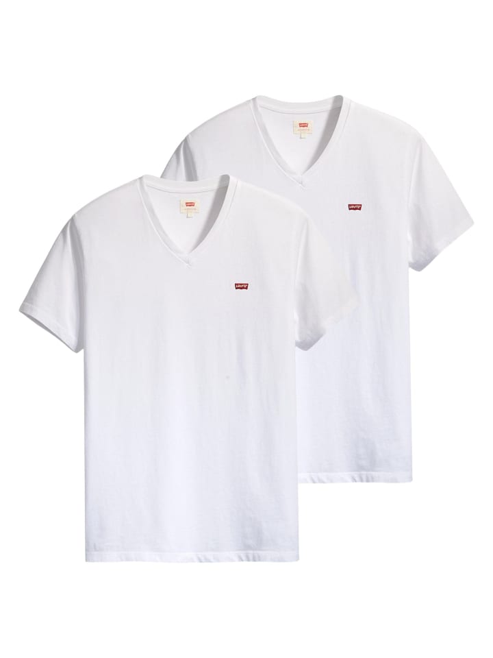 T-Shirt 2er Pack in Weiß