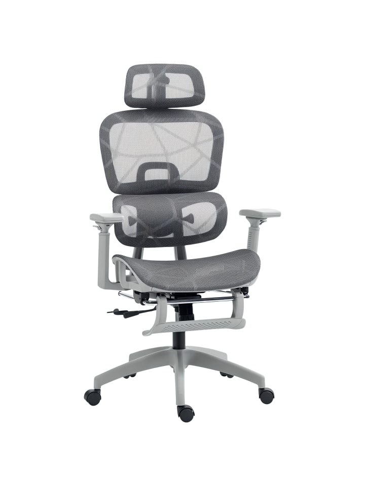 Bürostuhl in Grau 66L x 64B x 122H cm
