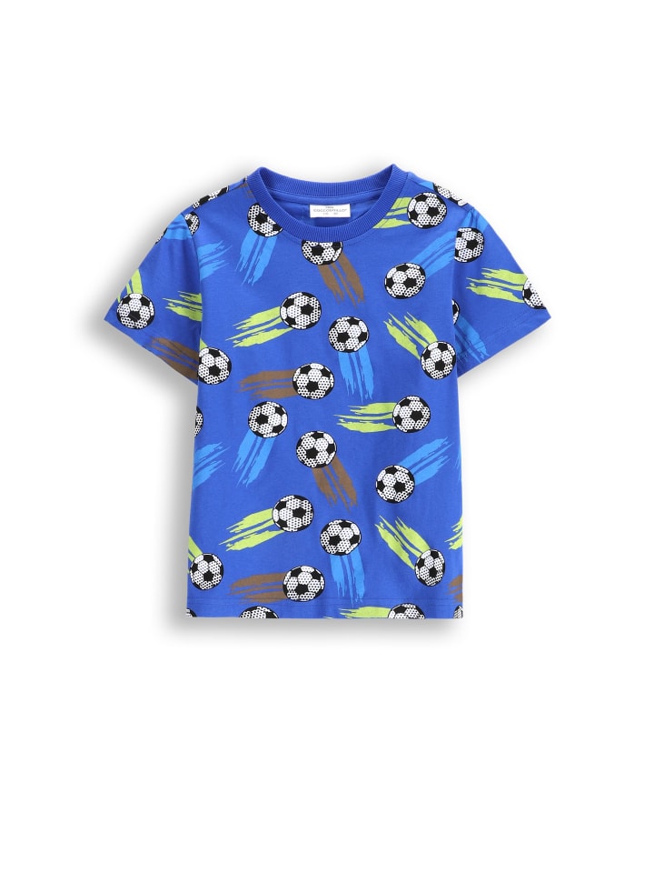 T-Shirt mit kurzem Ärmel in kobaltblau