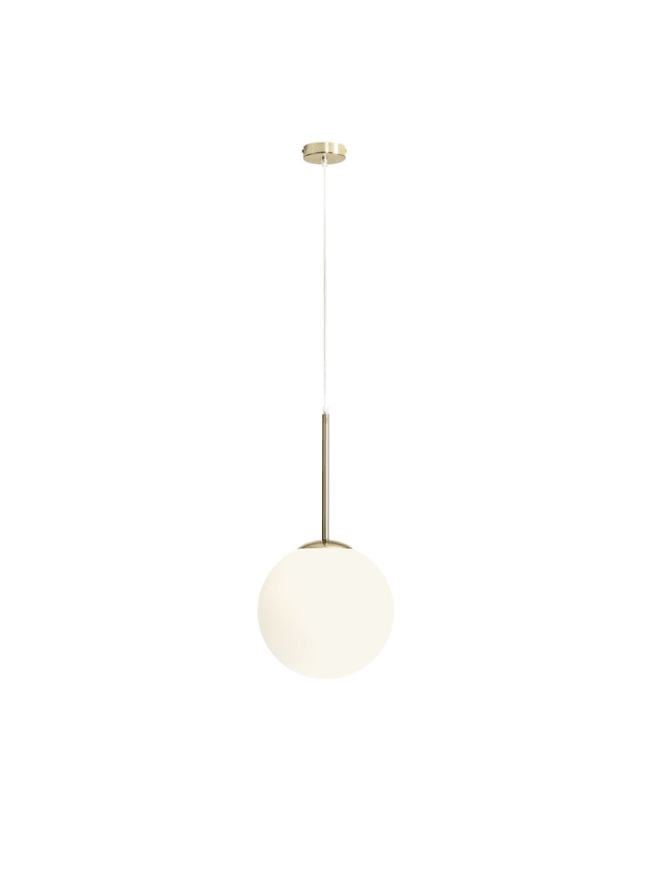 Pendelleuchte (B)80 x (L)14 x (T)200 cm in Gold Weiß