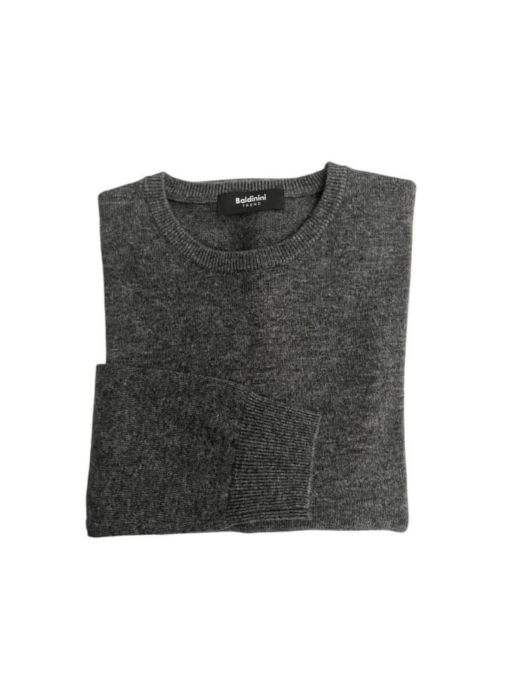 Grau Kaschmir Herren Pullover