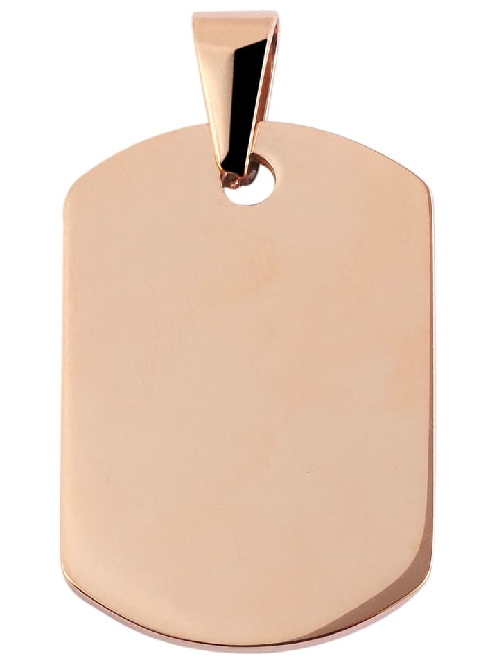 Unisex Anhänger – Gravuranhänger aus Edelstahl in gold