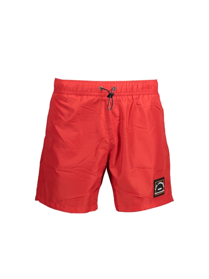 Rot Polyester Herren Bade Boxershorts