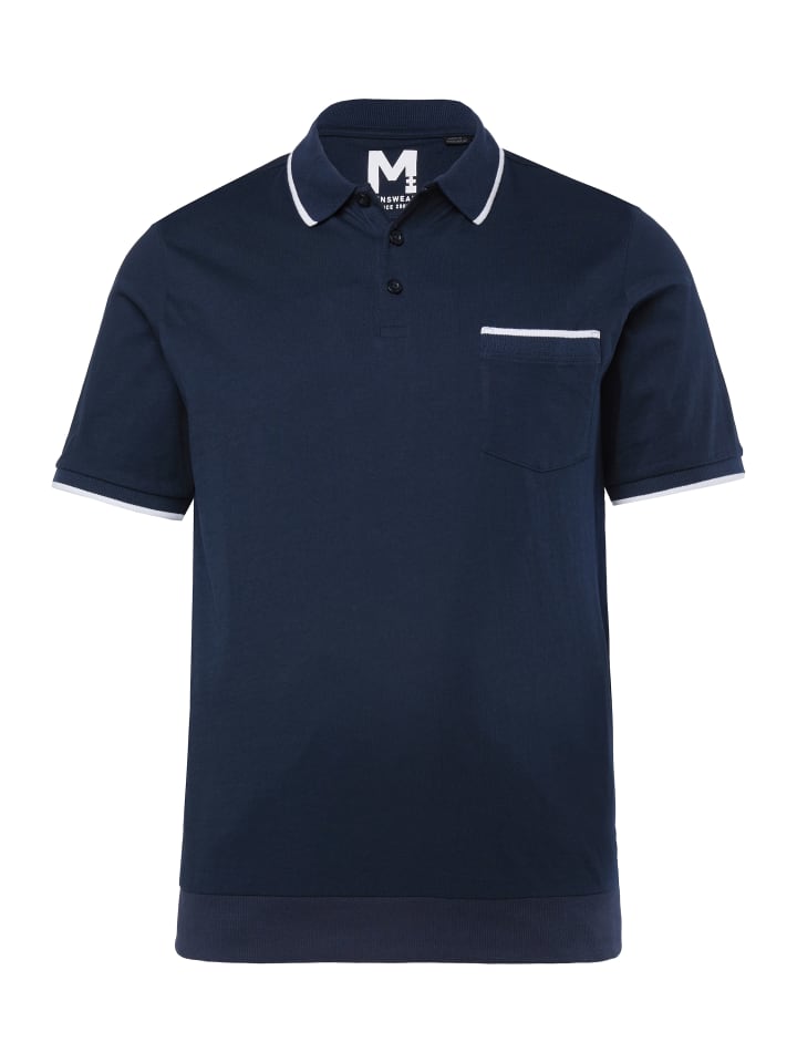 Poloshirt in navy blau
