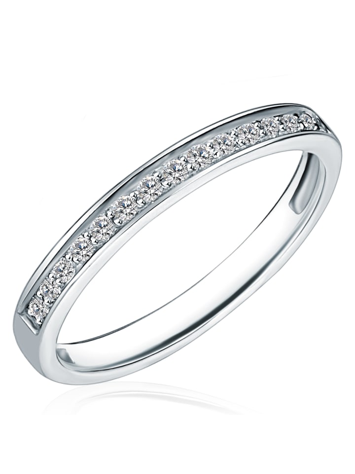 Ring aus Sterling Silber mit Zirkonia in silber