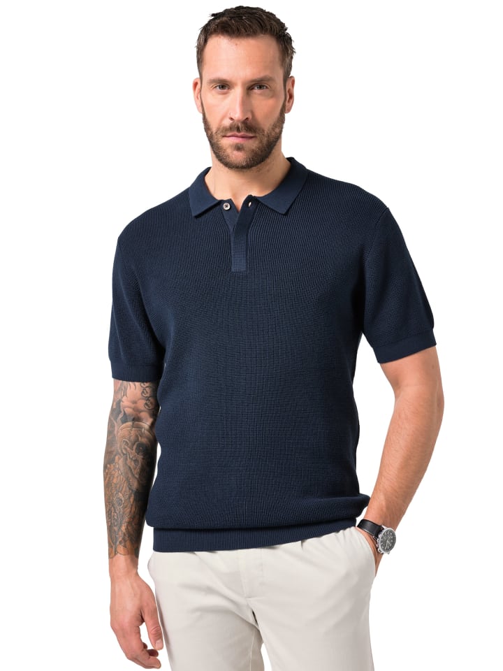 Poloshirt in navy blau