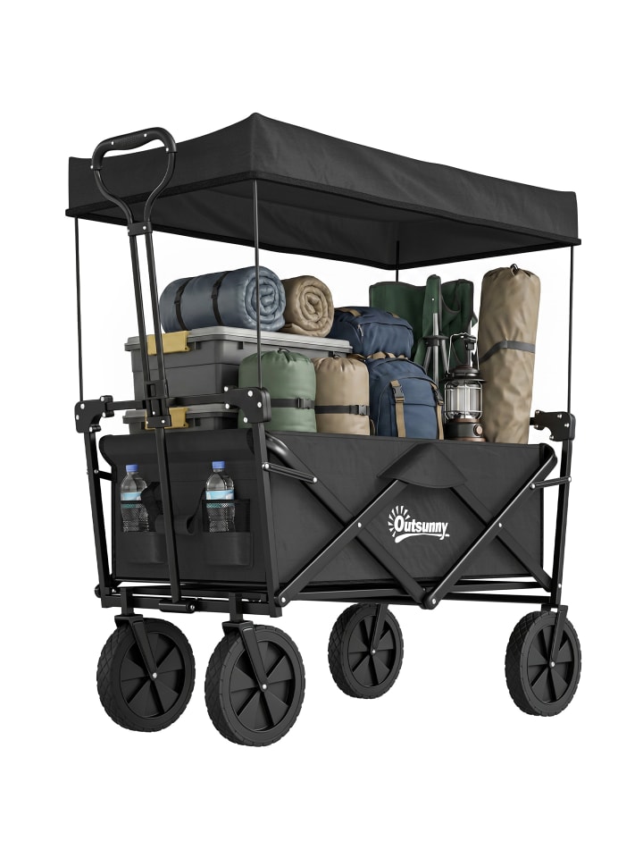 Bollerwagen,97cm x 52cm x 105cm,schwarz