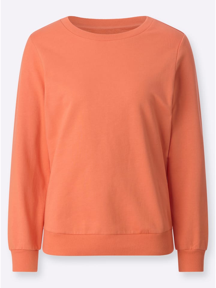 Sweatshirt in papaya