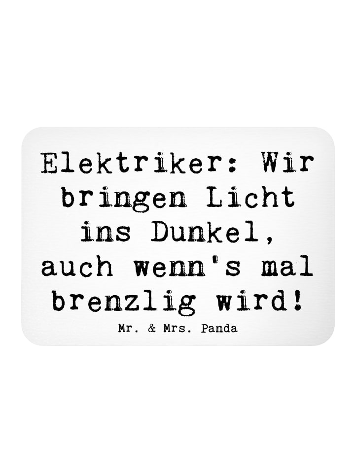Pinnwand Magnet Spruch Elektriker Lichtbringer ... in Weiß