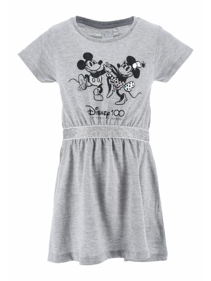 Kleid kurzarm Retro Sommer in Grau