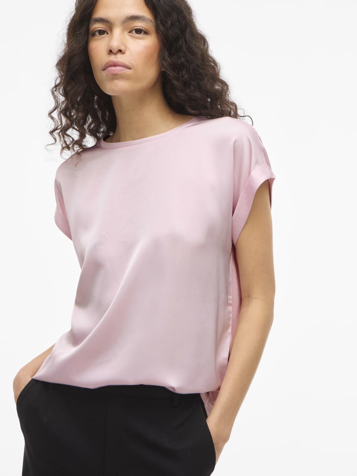 Blusenshirt VIEllette in rosa - 0008