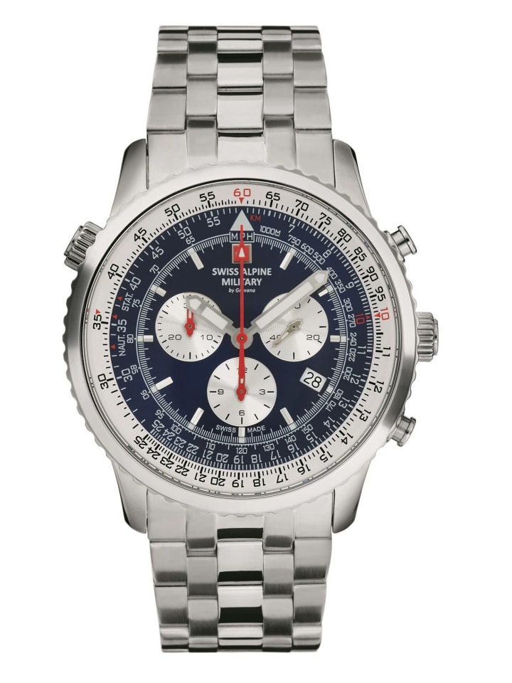 Chronograph für Herren in silber