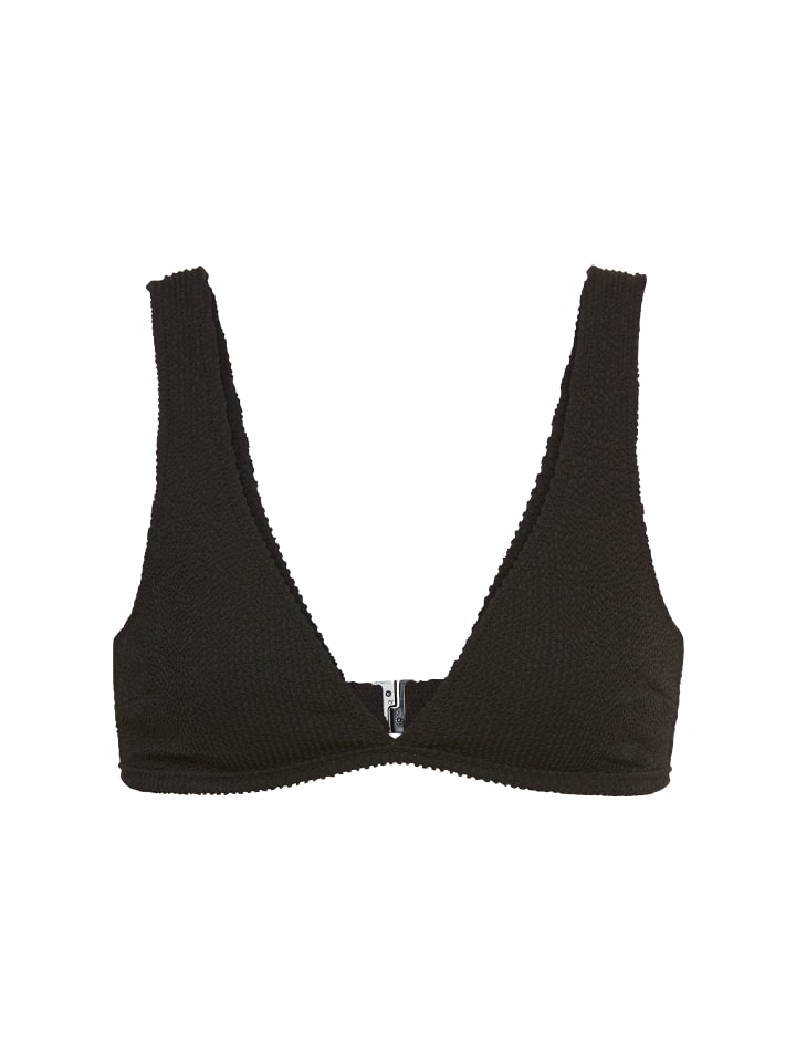 Triangel-Bikini-Top in schwarz