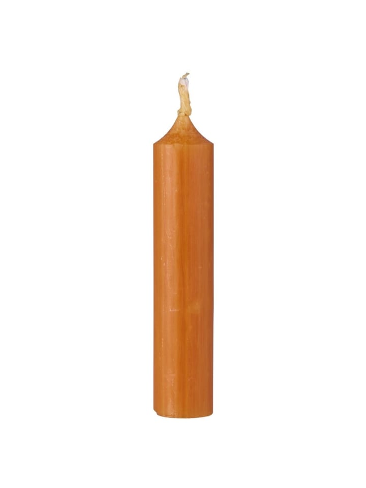 Rustikale Stabkerze 11 cm | Ø 2,2 cm in karamell