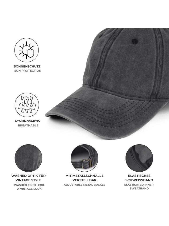 Vintage Baseball Cap in Schlamm