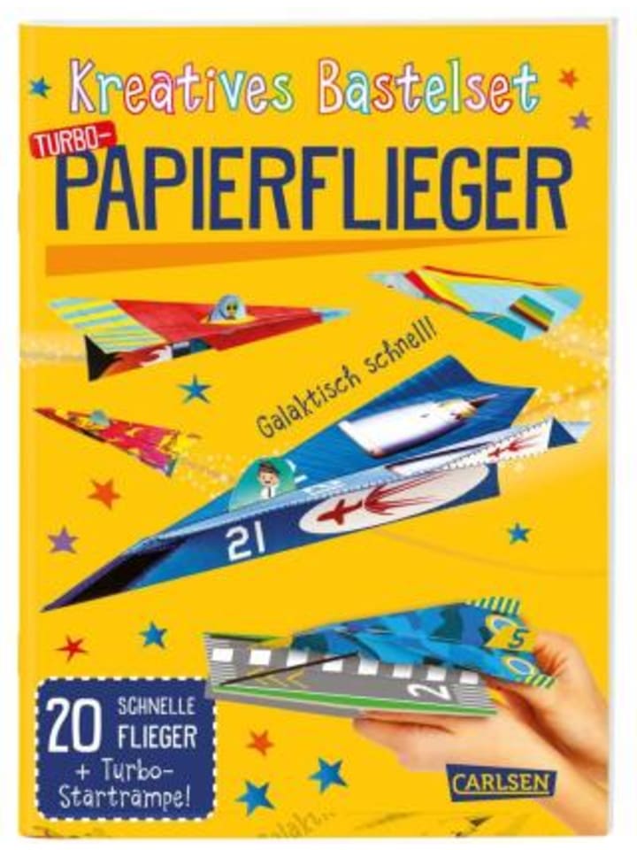 Buch - Bastelset für Kinder: Kreatives Bastelset: Turbo-Papierflieger