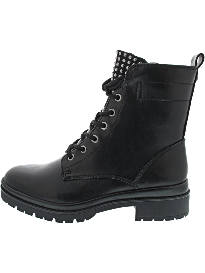 Schnürstiefelette Schwarz
