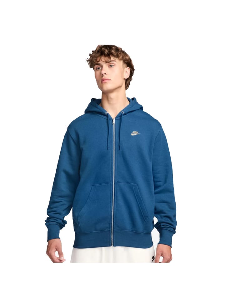 Kapuzenjacke Club Hoodie in blau