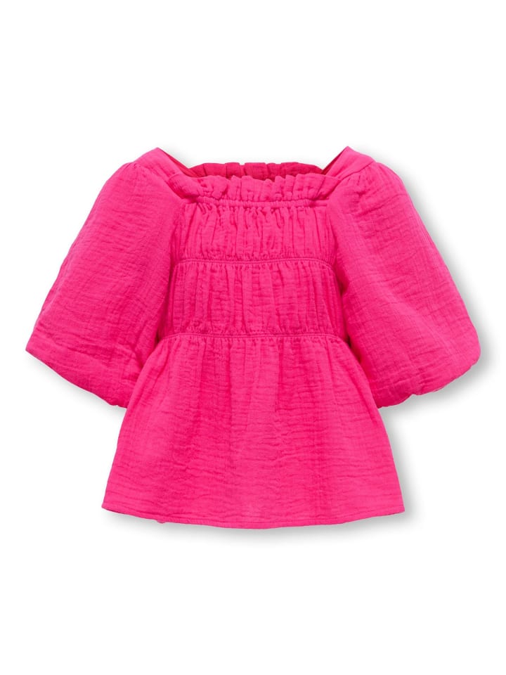 Gesmoktes Top in Raspberry