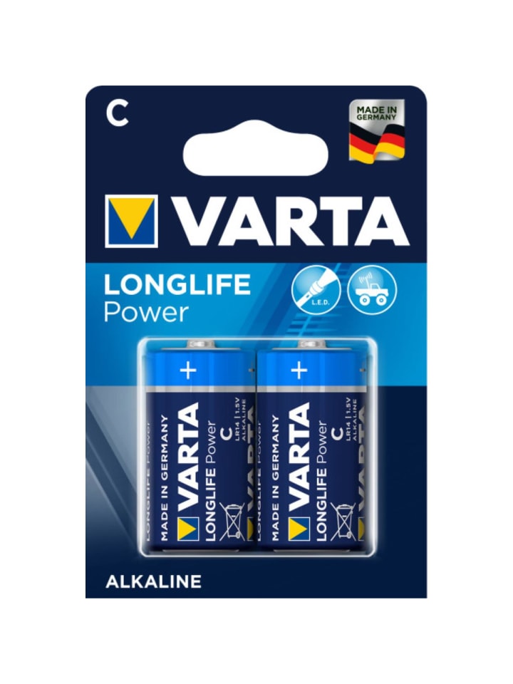 Batterie Longlife Power C in Schwarz