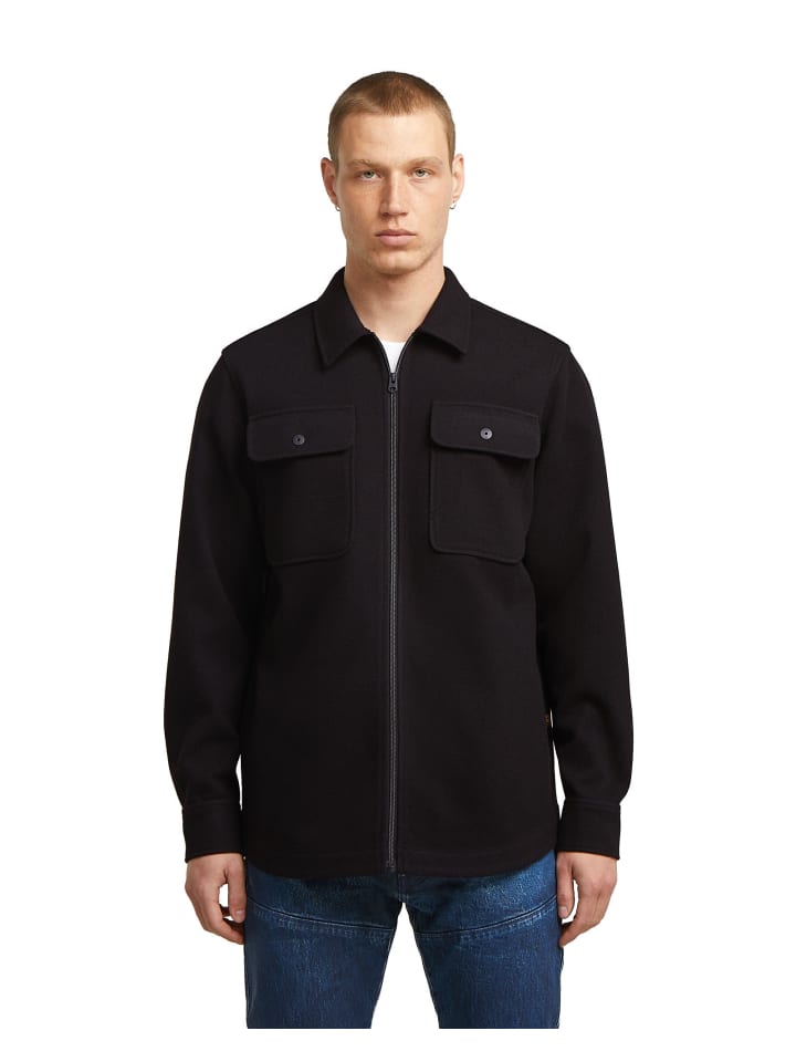 GPO Zip Overshirt dk black