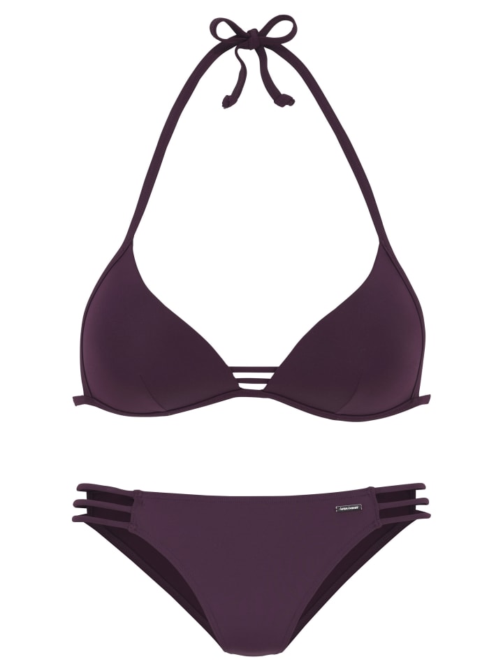 Triangel-Bikini in bordeaux
