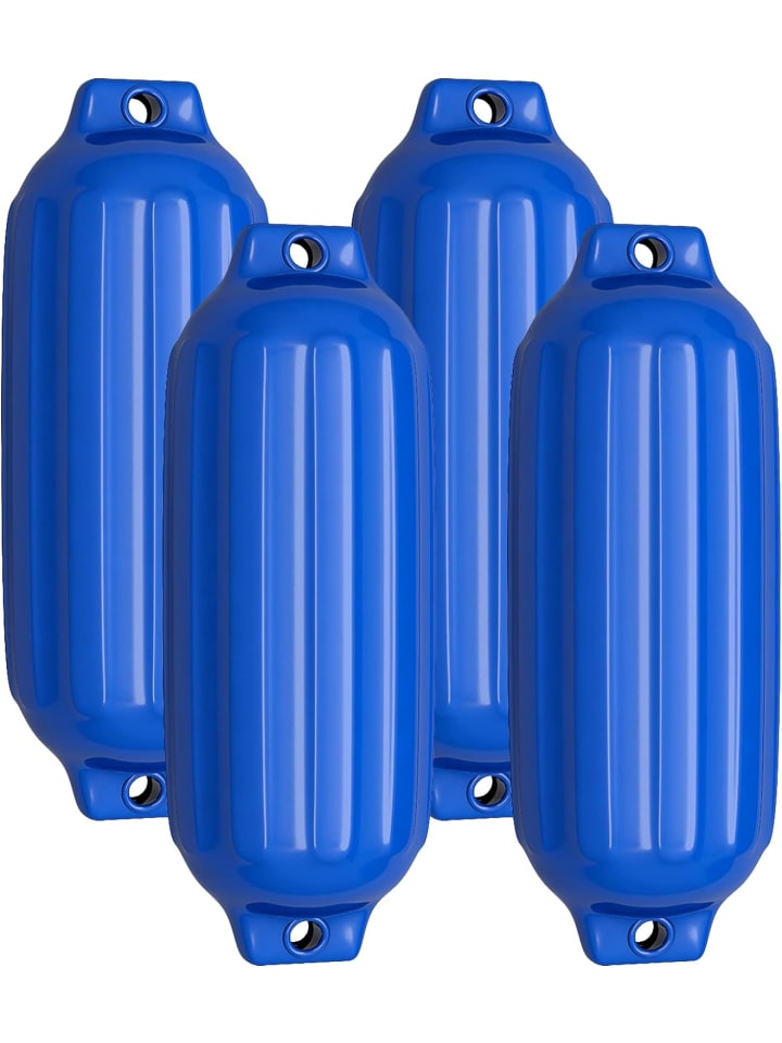 4er Set Bootsfender 68,5x21,5cm in Blau