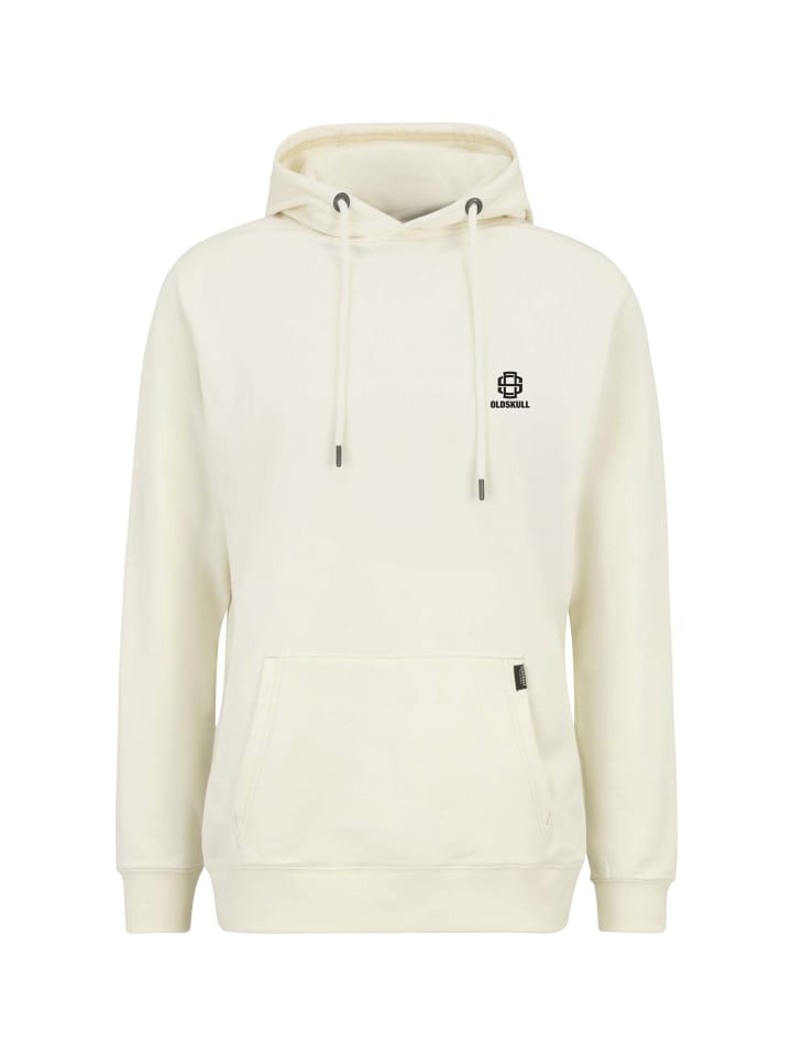 Hoodie Basic Oldskull 25 Logo in Off White