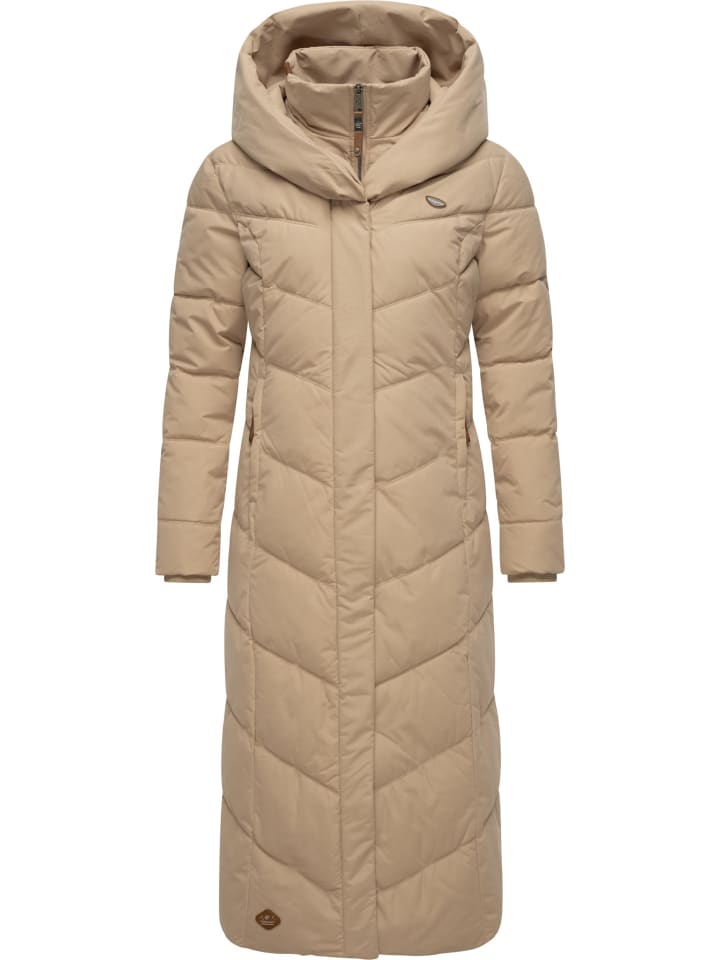 Steppmantel Natalka Extralong in Taupe24
