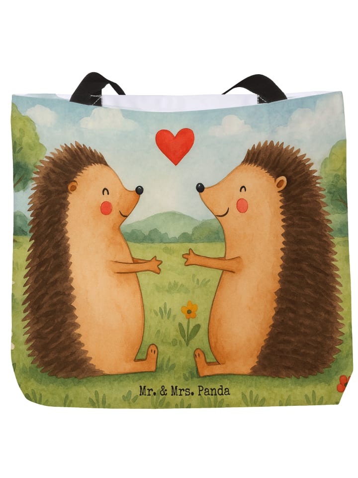 Tasche Igel Liebe Design ohne Spruch in Weiß
