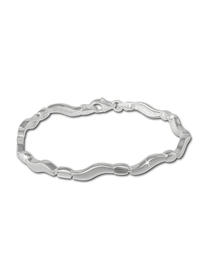 925 Sterling Silber Damen SilberDream Armbänder Welle ca. 19cm