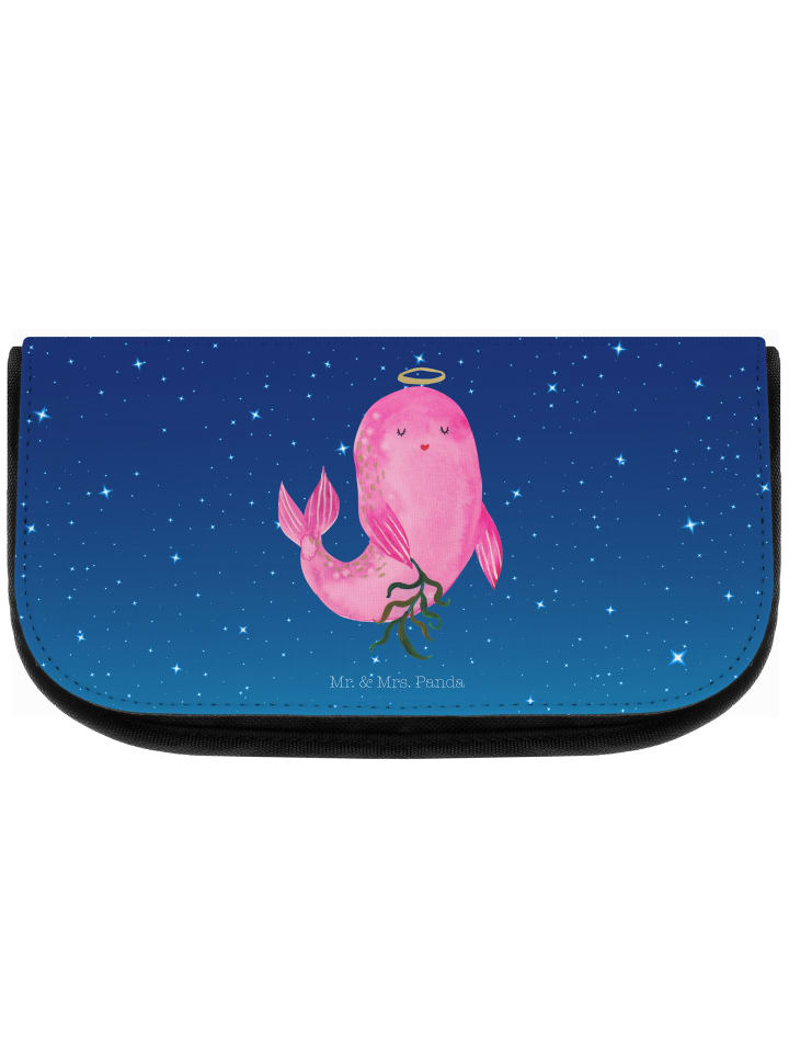 Kulturtasche Sternzeichen Jungfrau ohne Spruch in Sternenhimmel Blau