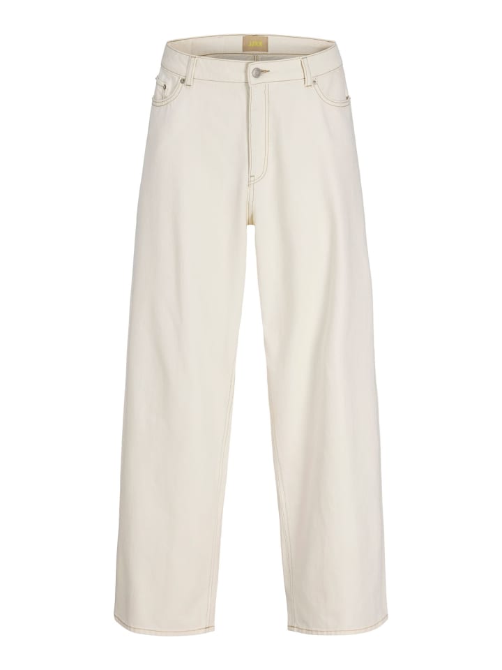 Baggy Fit Jeans in Off-White Denim