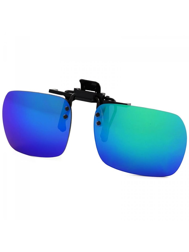 Clip On Sonnenbrille in Grün