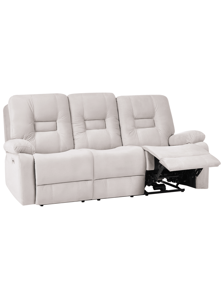 3-Sitzer Sofa BERGEN in Beige - (W) 202 x (H) 101 x (L) 72 cm
