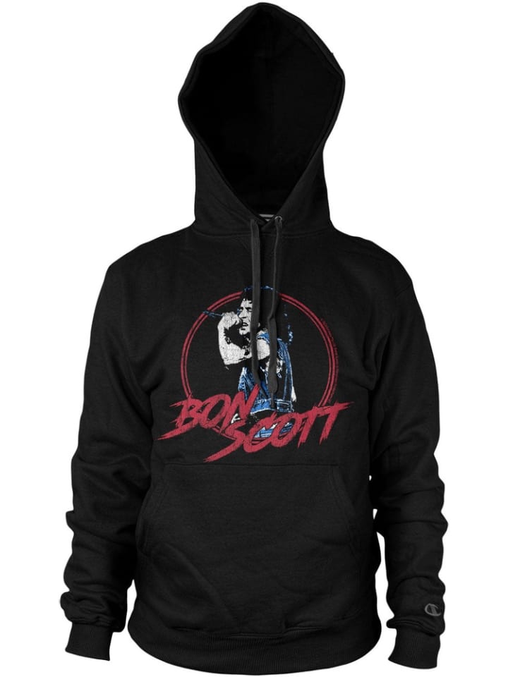 Hoodie "Bon Scott Live Hoodie" in Schwarz