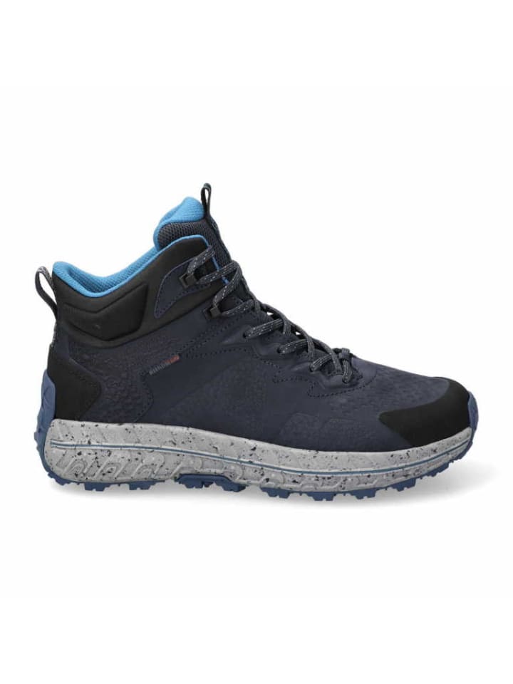 Schnürstiefelette in blau