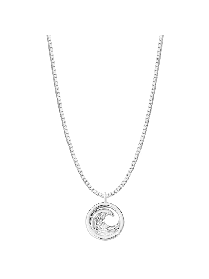 Kette Welle aus Sterling Silber in silber