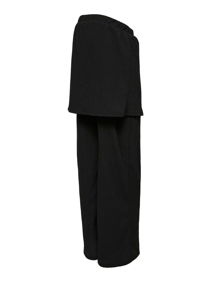 Hose mit weitem Beinschnitt in Black 1