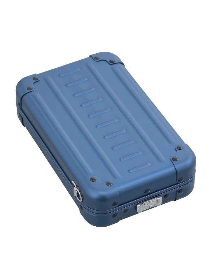Mini Bag Umhängetasche Aluminium 19 cm sapphire